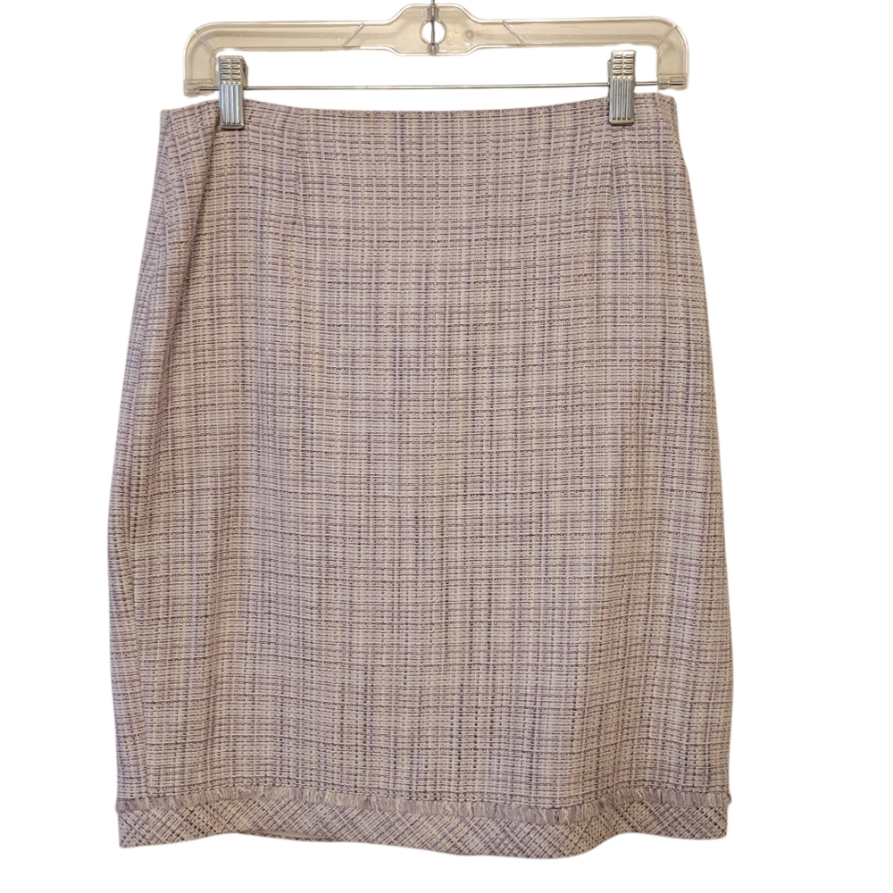 WHBM Lilac Tweed Pencil Skirt Size 6